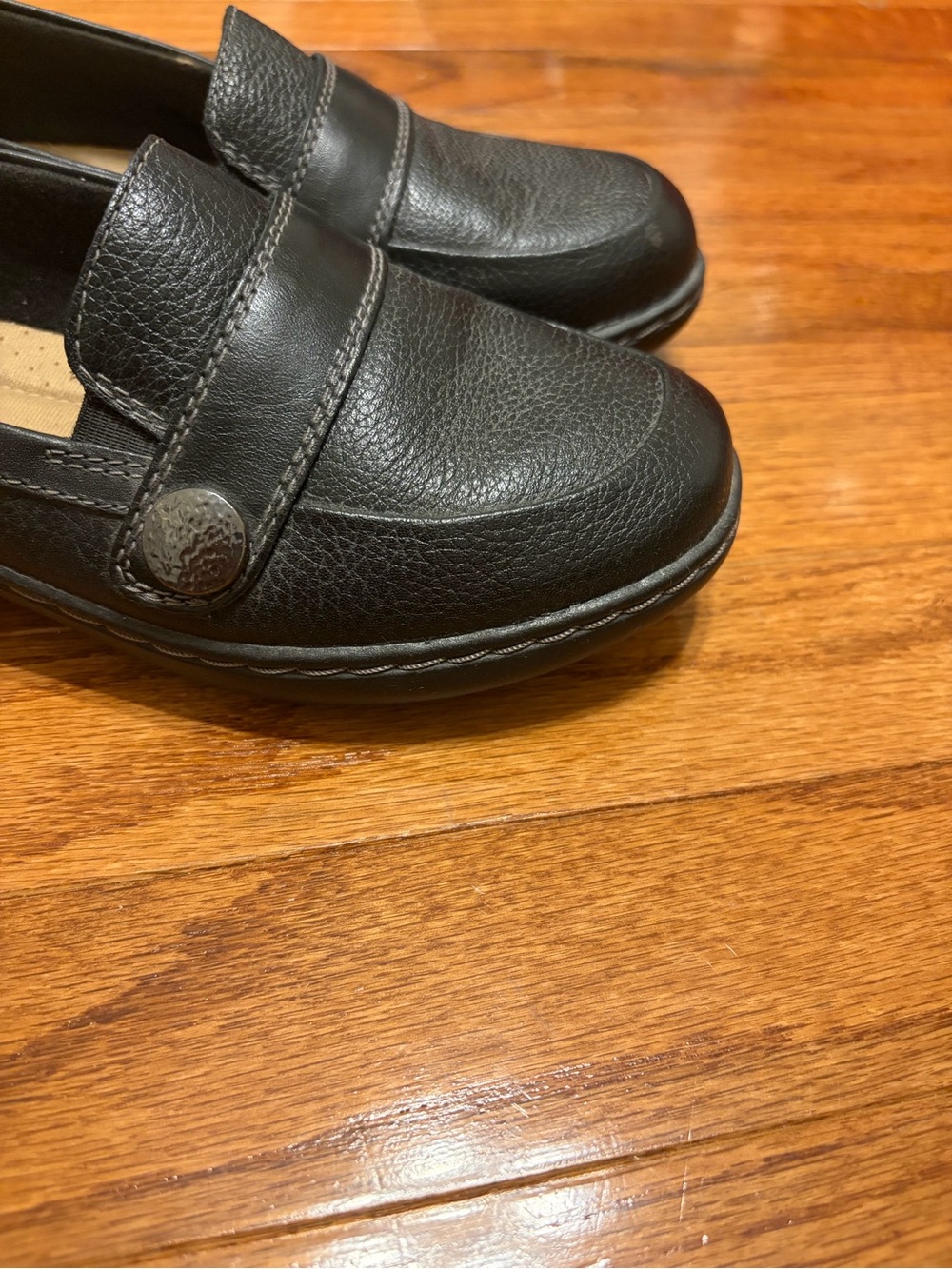 Clark’s| Womens Cora Daisy Loafers in Black size 7 - Picture 5 of 12